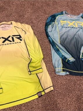 FXR Kids Long-Sleeve Performance Tee - Yellow Green